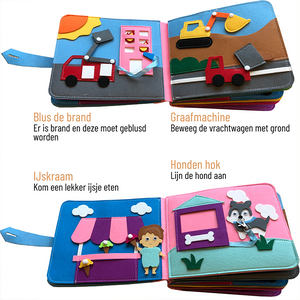 Droom Stapelbed stoffenboek activiteitenboek speelbord montessori speelgoed