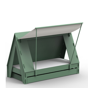 Mathy By Bols Tentbed met uitschuifbaar bed 90x200cm jungle groen