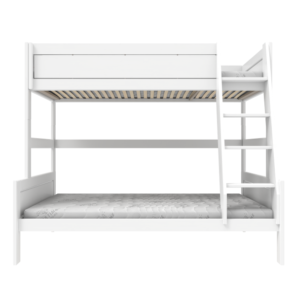 Familiestapelbed met ladder 120 x 200 & 90 x 200 cm