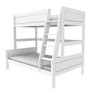 Familiestapelbed met ladder 120 x 200 & 90 x 200 cm