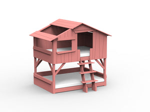 Dubbel boomhut in MDF