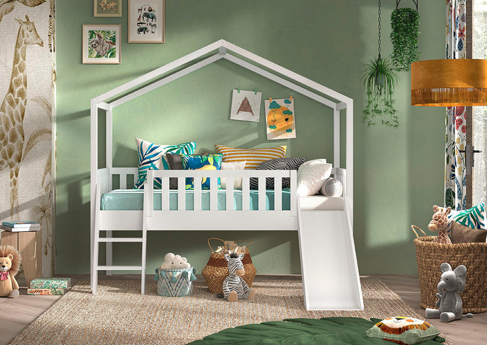 DALLAS HUISBED LADDER+GLIJBAAN WIT *