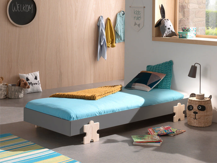 MODULO BED PUZZLE GRIJS*