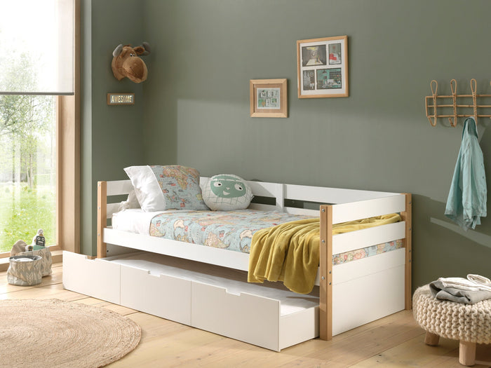 MARGRIT combinatie: het MARGRIT kajuitbed (90 x 200 cm) met rolbed.