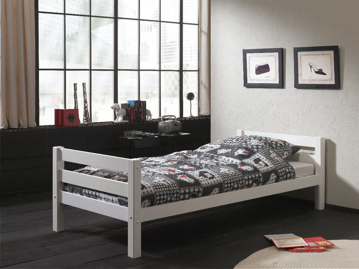 PINO ENKEL BED 90X200CM WIT *