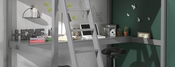 PINO BUREAUBLAD VOOR MEZZANINE 90/140CM GRIJS *
