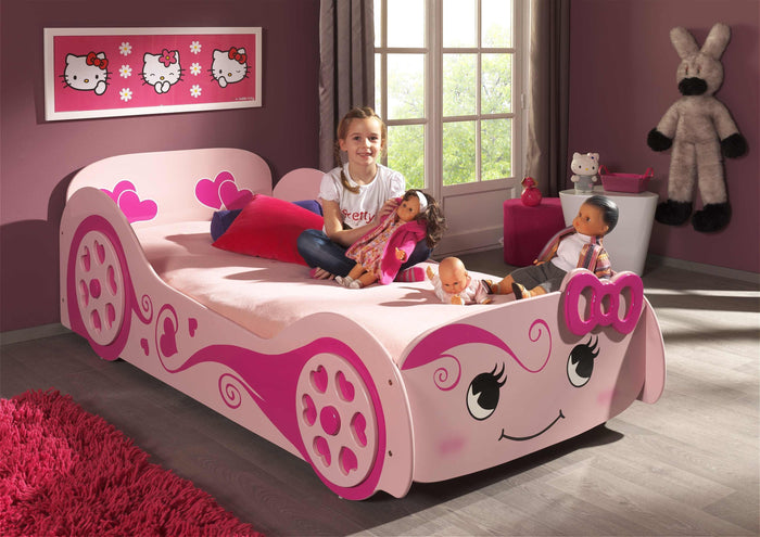 CARBED combinatie: het LOVE CAR BED en de bijpassende matras.