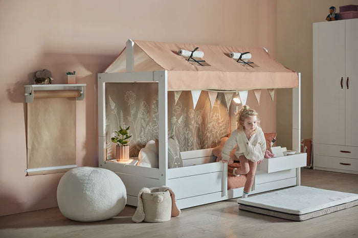 4-in-1 bed met dakframe / Hemelbed