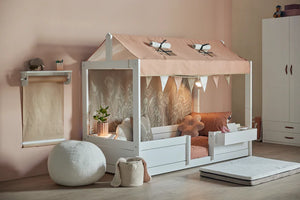 4-in-1 bed met dakframe / Hemelbed