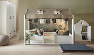 4-in-1 bed met dakframe / Hemelbed
