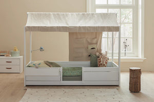 4-in-1 bed met dakframe / Hemelbed