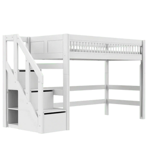 Hoogslaper  152cm met trapkast