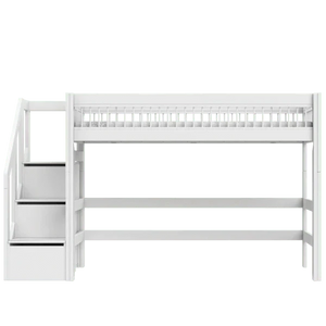 Hoogslaper  152cm met trapkast