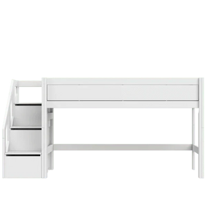 Halfhoogslaper  128cm met trapkast