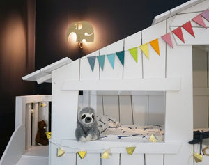 Enkel Boomhut  90 x 190 met glijbaan + platform