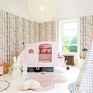 Mathy By Bols Caravan Bed met uitschuifbare lade zeer licht roze