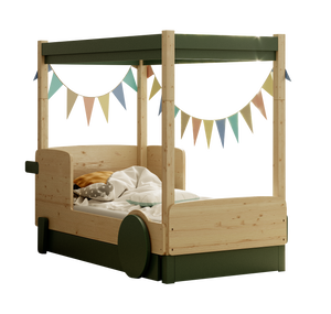 Mathy By Bols Laag Montessori Bed Discovery 1 Autobed hemenlbed groen