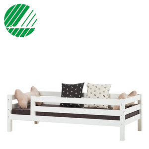 Hoppekids Premium Laagbed met Uitschuifbaar Bed of Lades vanaf 70x160 cm - Wit