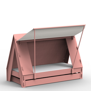 Mathy By Bols Tentbed met uitschuifbaar bed 90x200cm  roze