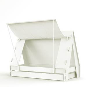 Mathy By Bols Tentbed met uitschuifbaar bed 90x200cm wit